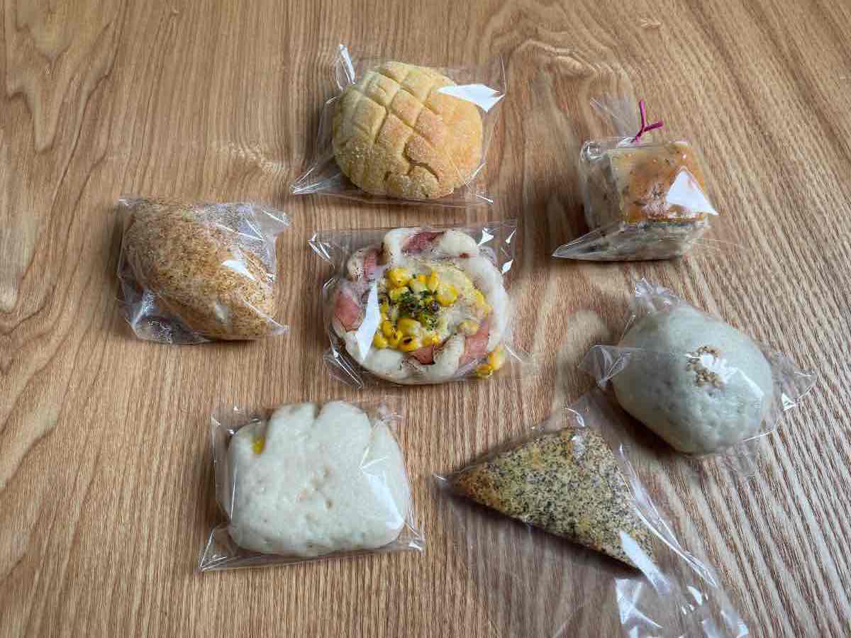 虹の穂 購入したパン7種類