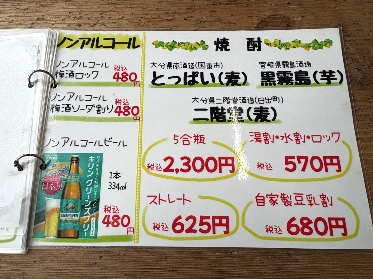 魚市魚座 メニュー